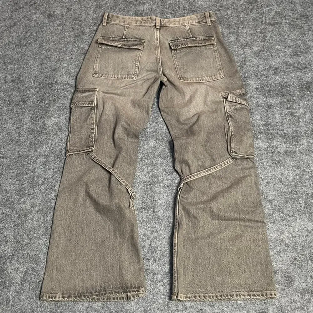 Zara Straight Leg Cargo Jeans in Faded Gray - Picture 3 of 8